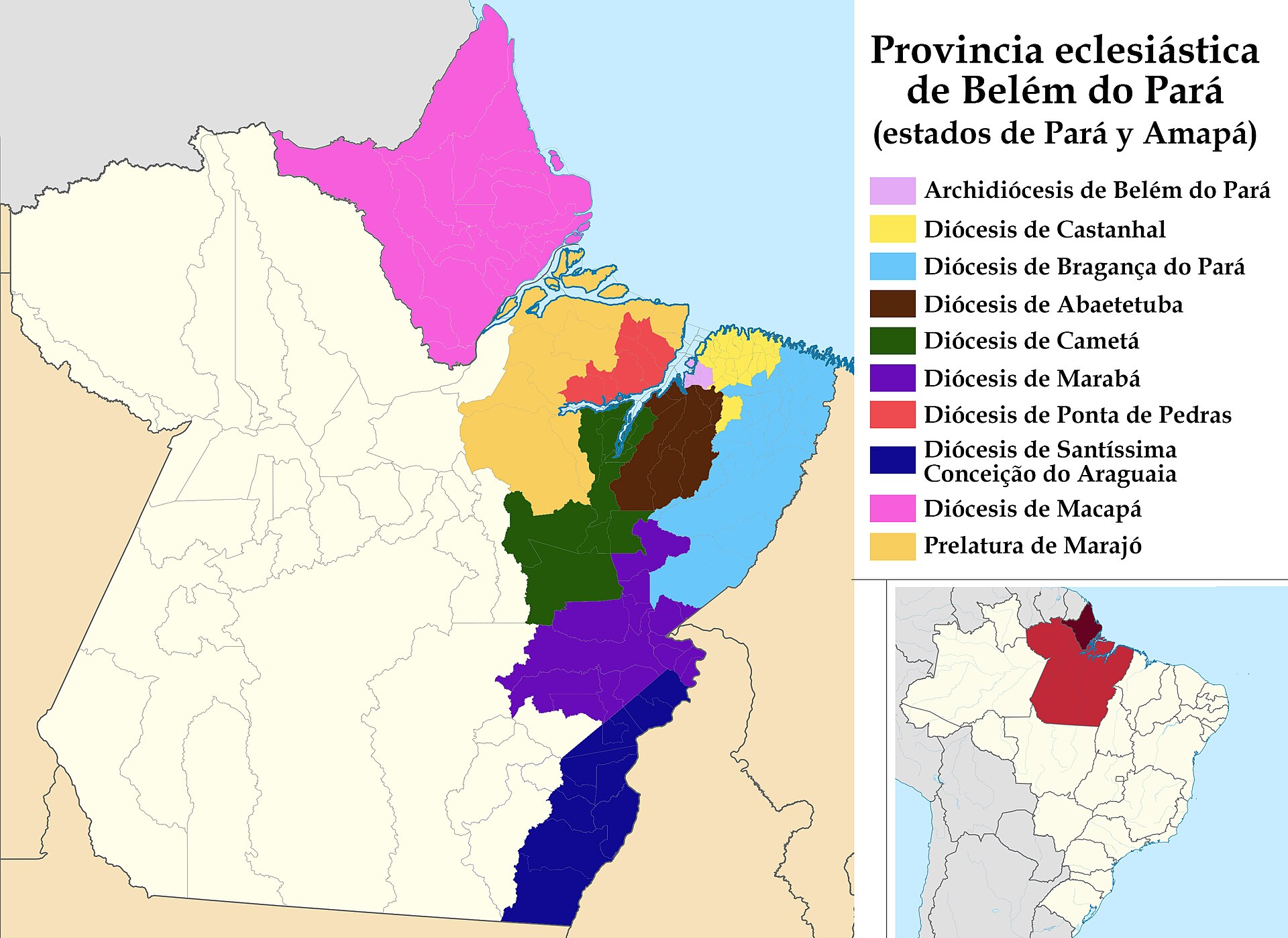 Imagem de referência de Prelazia de Marajó, descrito nos dados abertos como território particular da Igreja Católica no Brasil