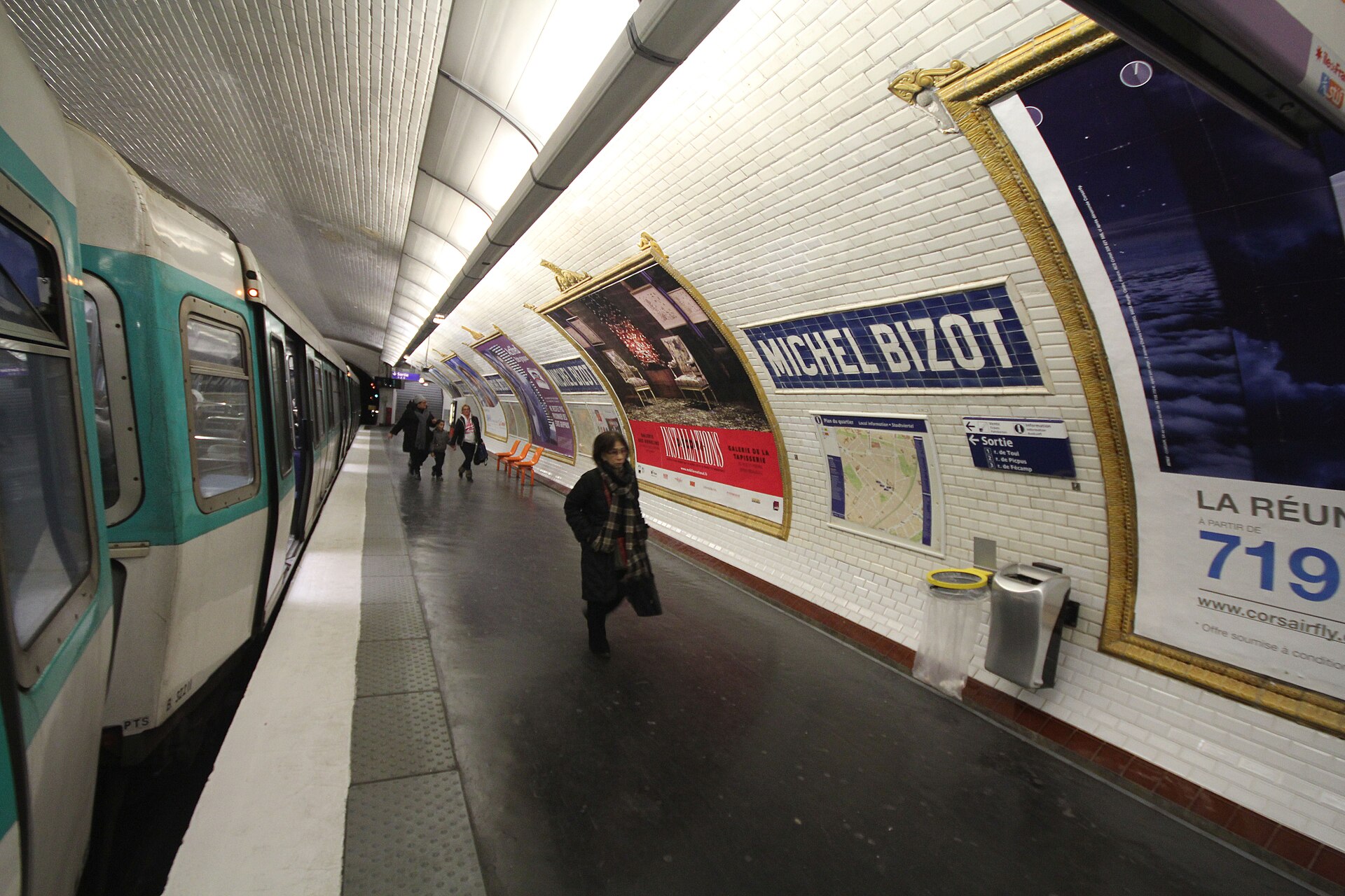 Imagem de referência de Michel Bizot, descrito nos dados abertos como estação do Metropolitano de Paris