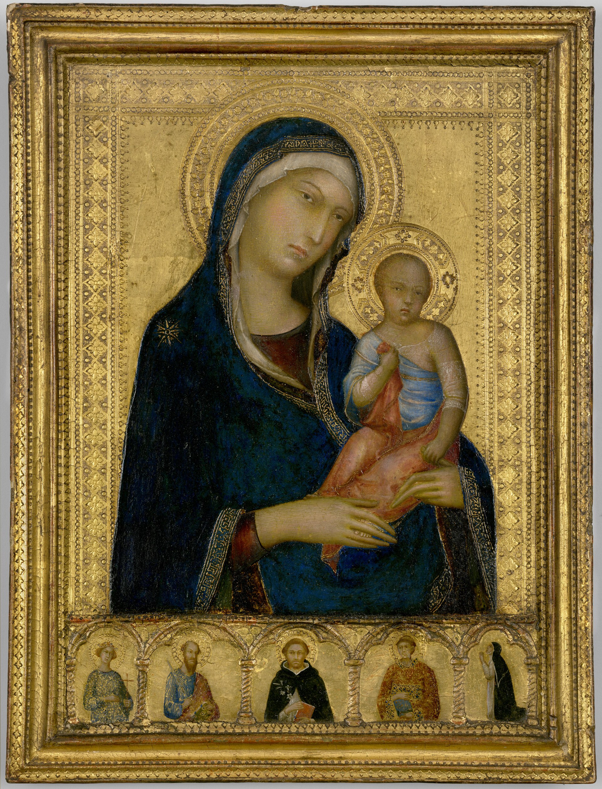 Imagem de referência de Virgem com o Menino), descrito nos dados abertos como pintura de Simone Martini