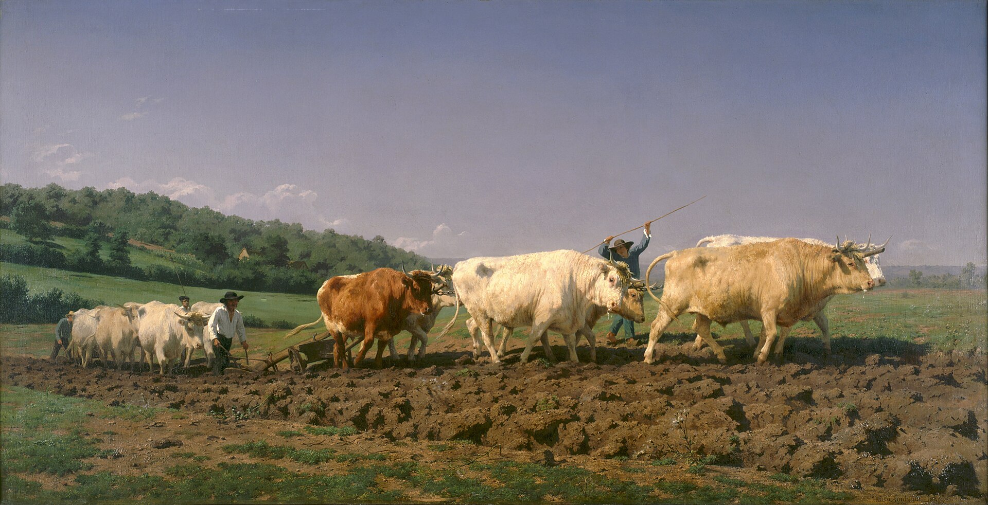 Imagem de referência de Labourage nivernais, descrito nos dados abertos como pintura de Rosa Bonheur