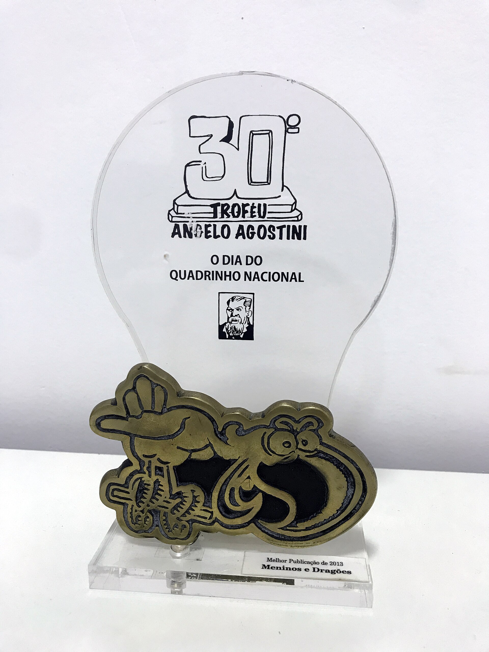 Imagem de referência de Troféu Angelo Agostini, descrito nos dados abertos como prémio brasileiro de banda desenhada