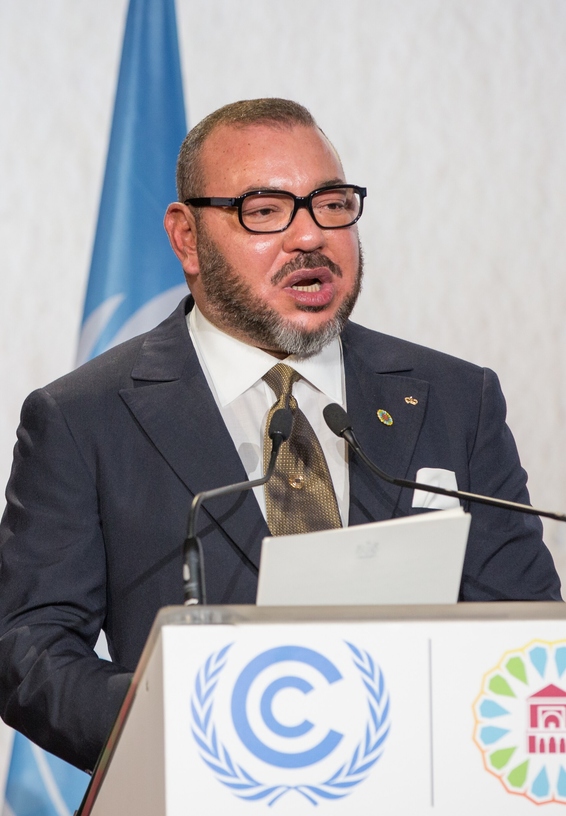 Imagem de referência de Mohammed VI de Marrocos, descrito nos dados abertos como rei de Marrocos