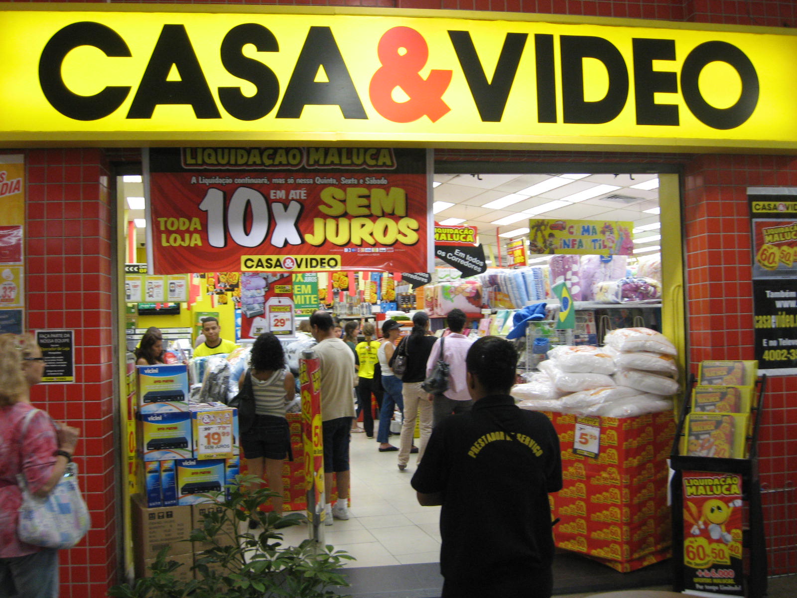 Imagem de referência relacionada a Casa & Video, item descrito como rede de lojas de departamento