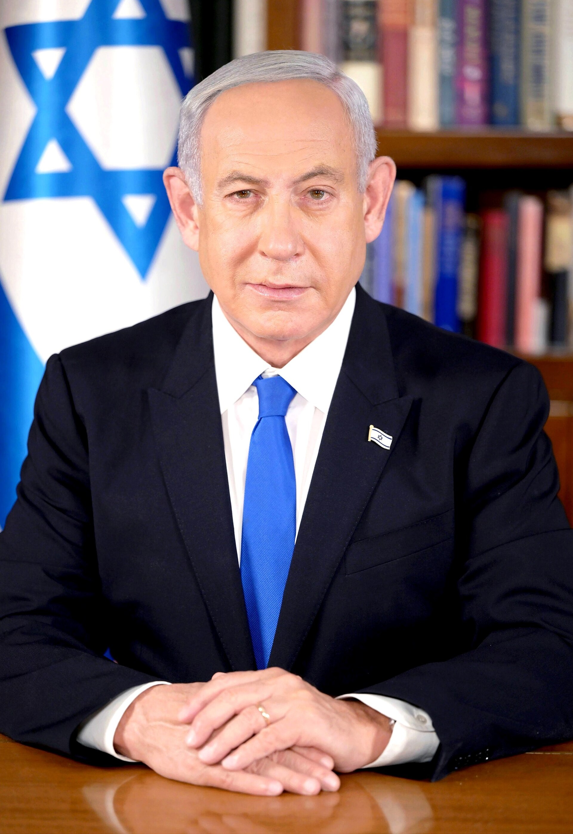 Imagem de referência de Benjamin Netanyahu, descrito nos dados abertos como primeiro-ministro de Israel