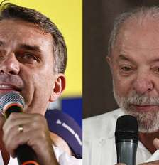 Pesquisa PoderData/Aya: Flávio Bolsonaro tem 52% em votos válidos no 2º turno e Lula, 48% Foto: Wilton Júnior/Estadão e Evaris / Estadão