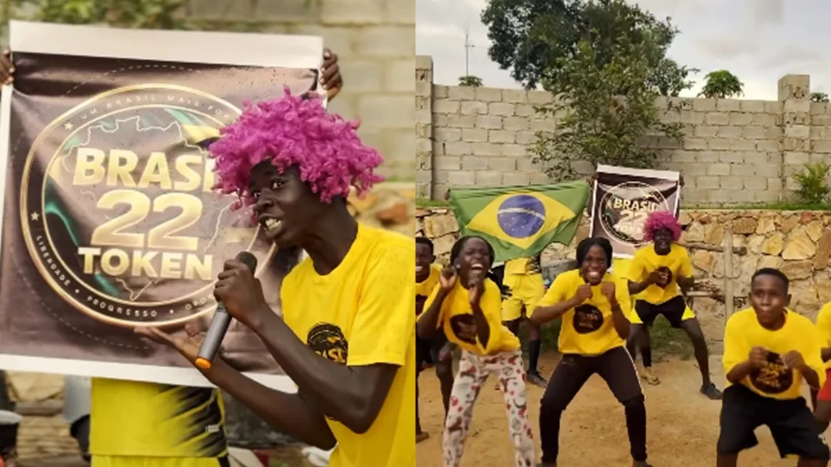 Crianças de Uganda se desculpam por vídeo com referência a Flávio Bolsonaro