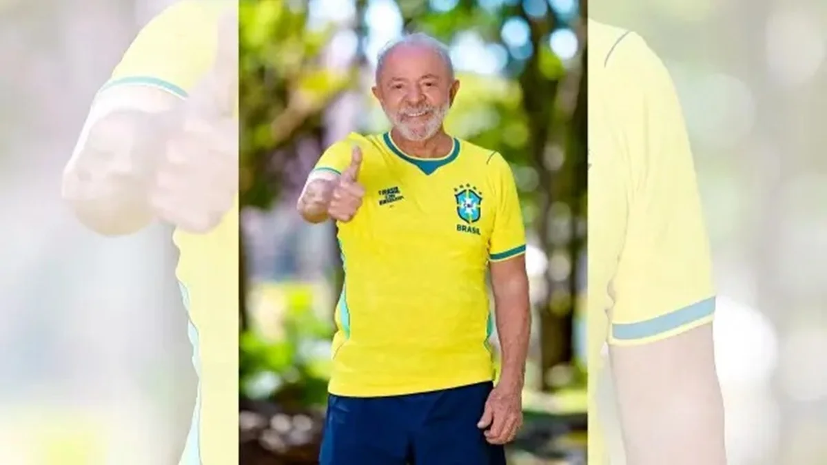 imagem colorida lula camisa seleção brasileira