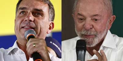 Pesquisa PoderData/Aya: Fl&aacute;vio Bolsonaro tem 52% em votos v&aacute;lidos no 2&ordm; turno e Lula, 48% Foto: Wilton J&uacute;nior/Estad&atilde;o e Evaris / Estad&atilde;o