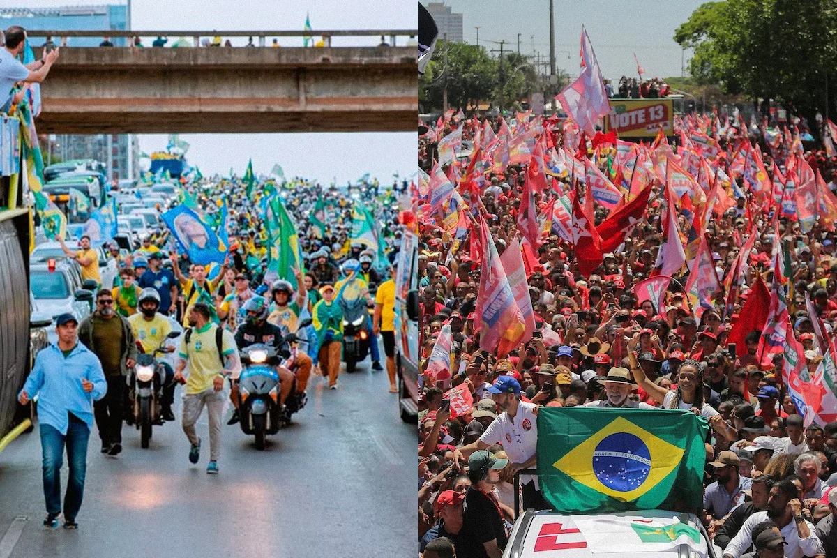 Esquerda e direita marcam atos simultâneos a apenas 2 km um do outro no DF