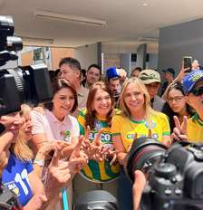 Michelle Bolsonaro vota em Brasília neste segundo turno Foto: Davi Valadares/Terra