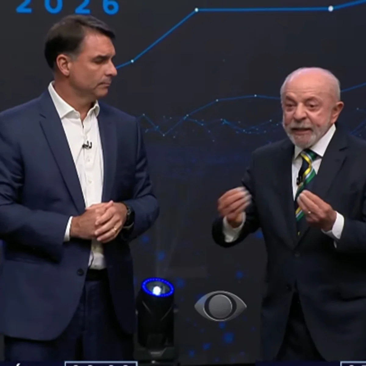 Debate: Flávio e Lula trocam ataques sobre CV, PCC e Escudo das Américas