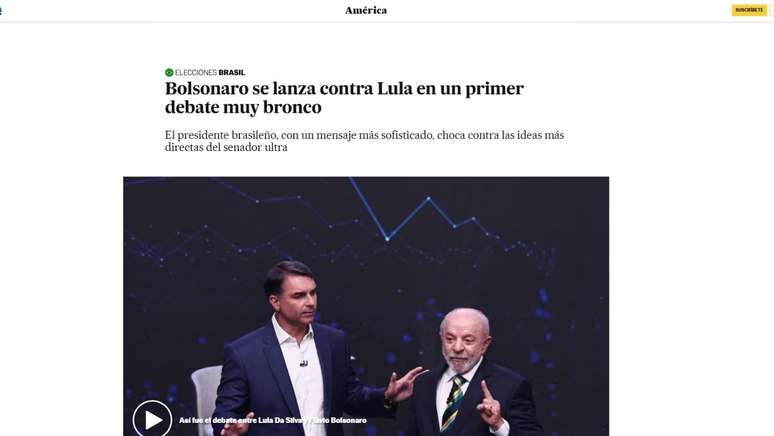 Imprensa internacional destaca tensão e ataques no primeiro debate entre Lula e Flávio Bolsonaro