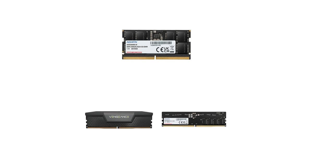 Atualize sua máquina: uma seleção de memórias RAM DDR5 em promoção na Amazon