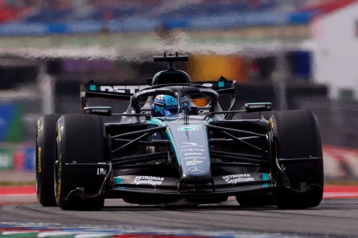 Russell buscando respostas de F1 após um dia sem corridas em Austin