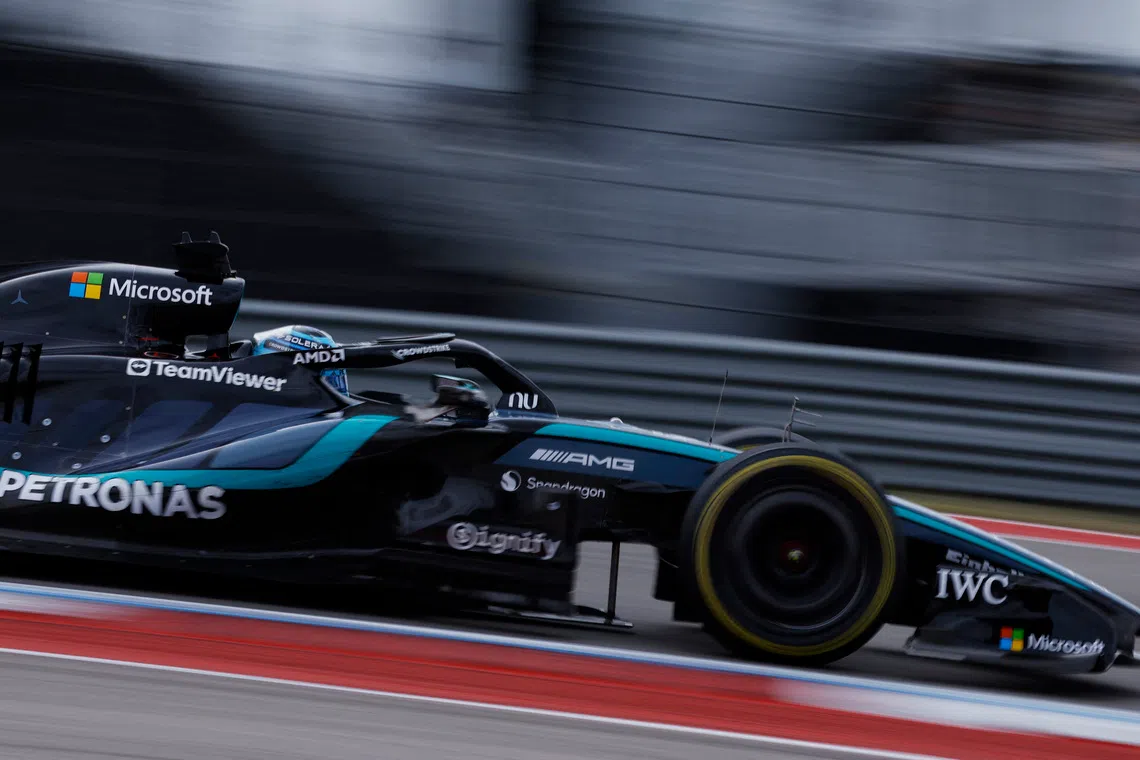 Russell buscando respostas de F1 após um dia sem corridas em Austin